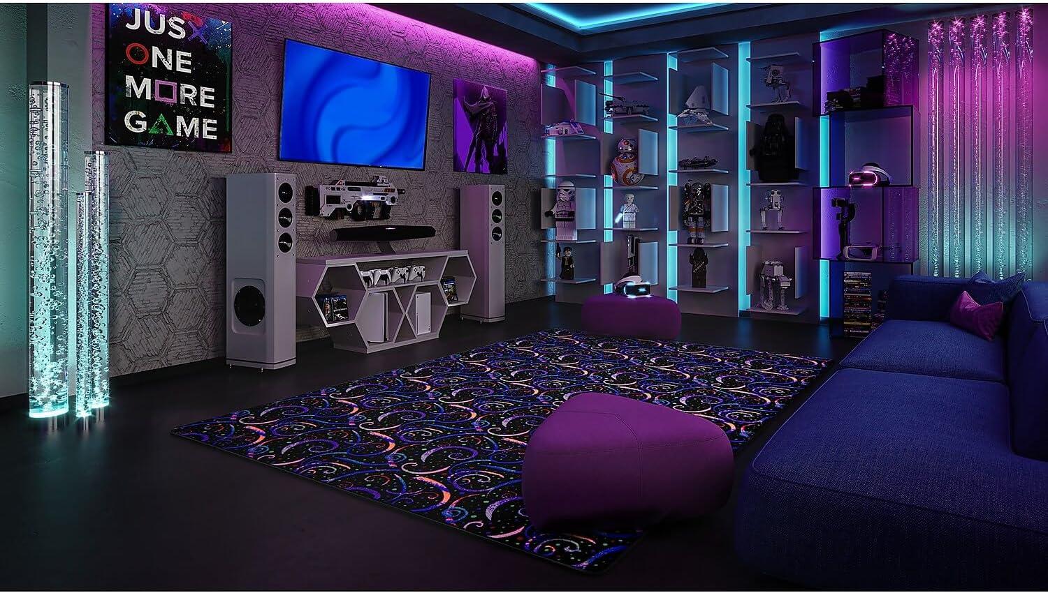 Dynamo 6' x 9' area rug in color Fluorescent