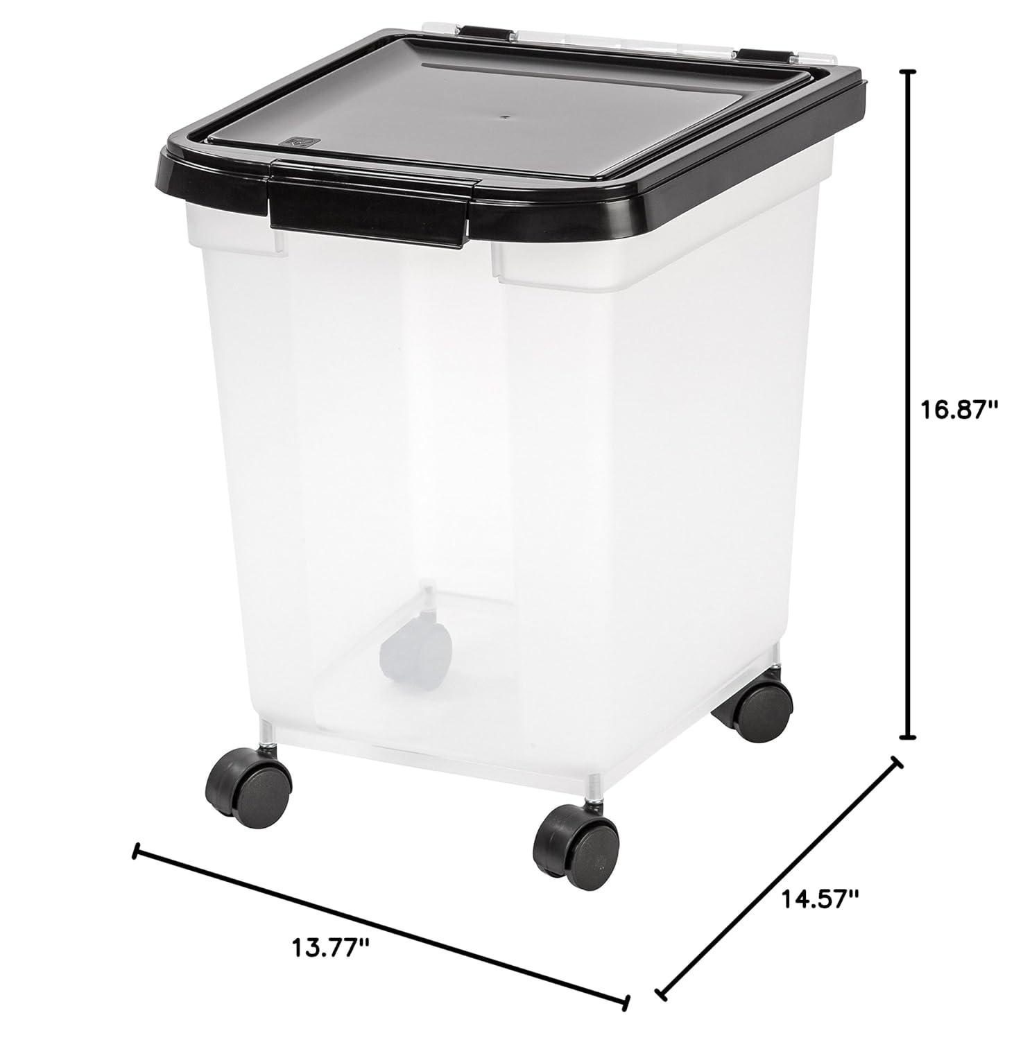 IRIS USA, Inc. 25 Lb. Plastic Food Storage Container