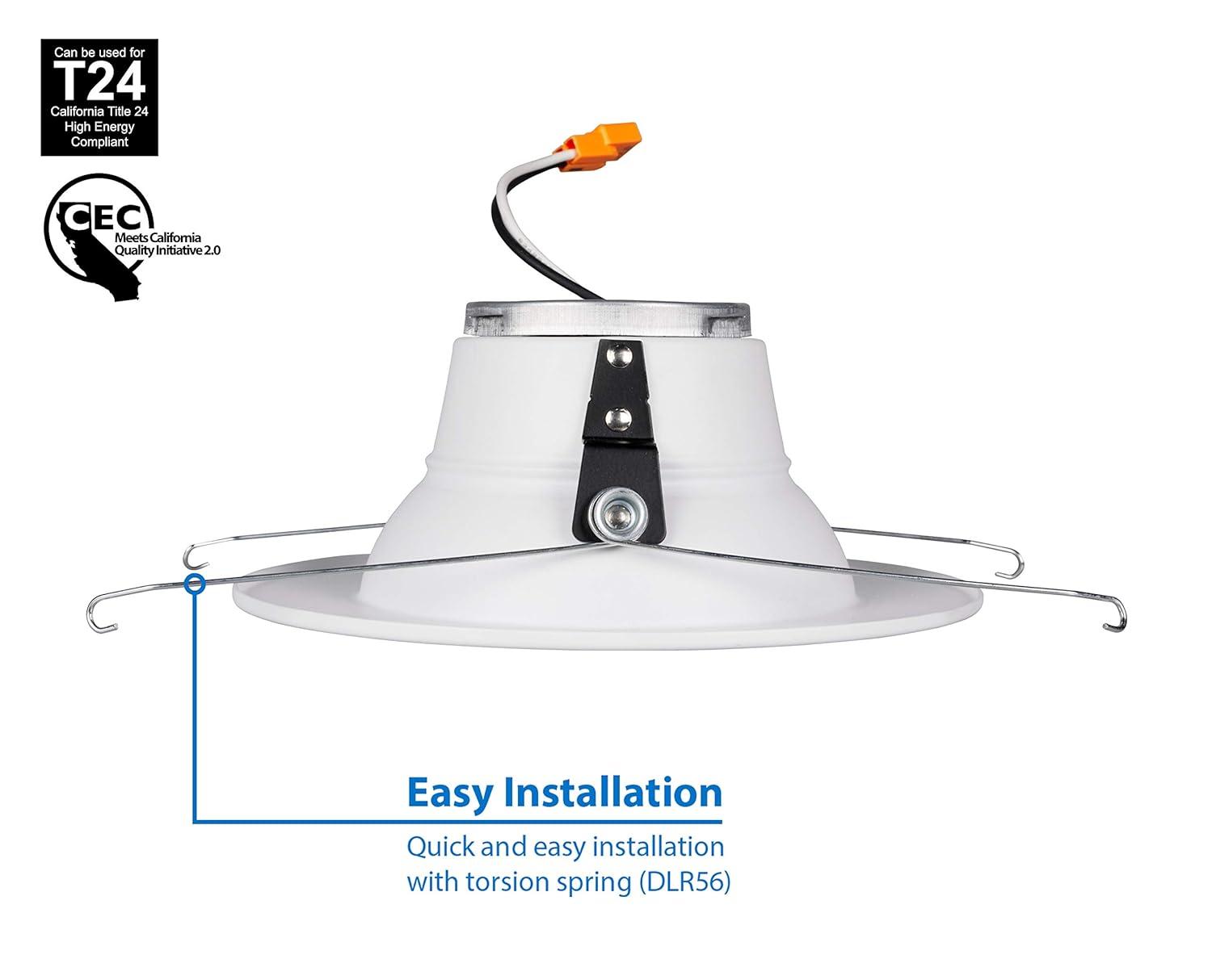 NICOR Lighting DLR565081204KWH 6'' Dimmable LED Retrofit Recessed Lighting Kit