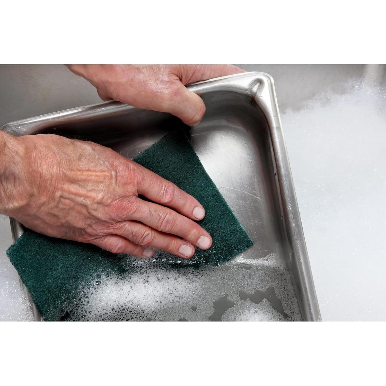 SCOTCH-BRITE 96CC 6" x 9" Green Scouring Pad,Green 10pk.