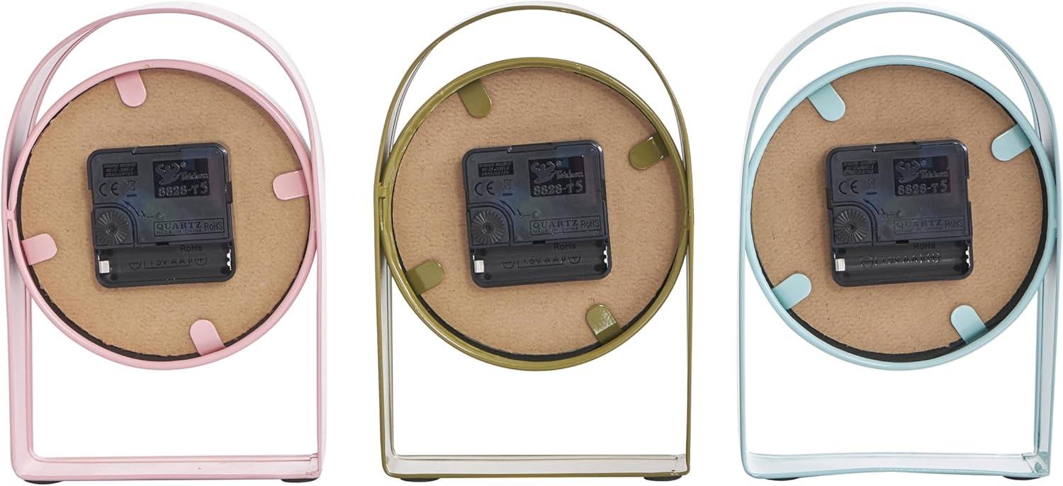 Lailah Metal Clock With Arched Stands (Set of 3)