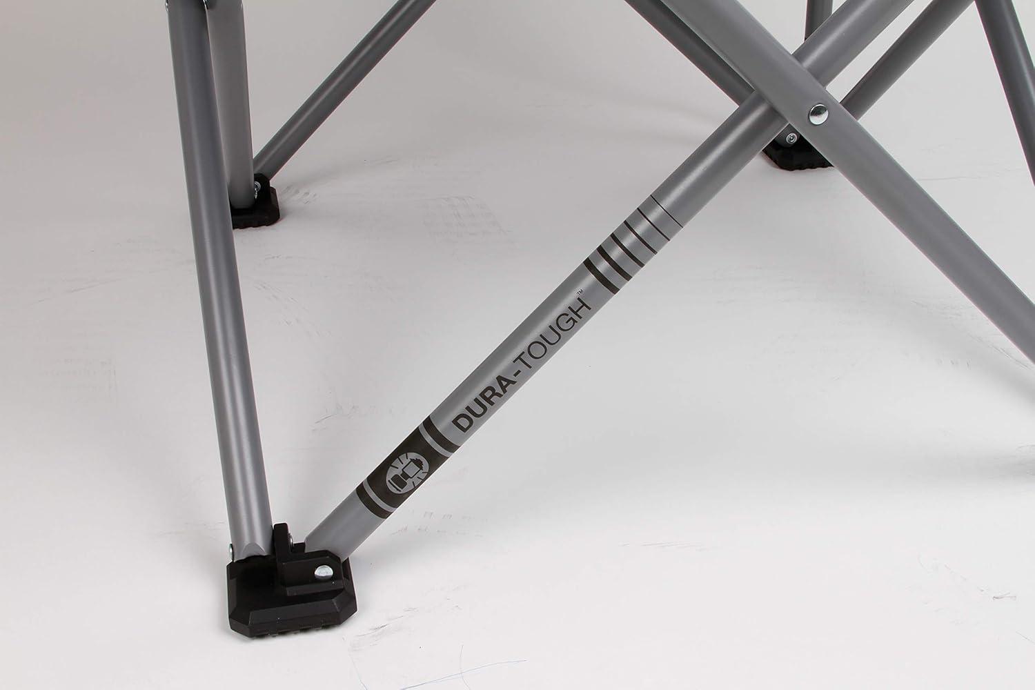 Coleman Big-N-Tall Camping Chair with Cup Holder & Side Pocket, Water-Resistant XL Outdoor Seat Supports up to 600 lbs, Great for Camping, Tailgating, Firepits, Patio, & More