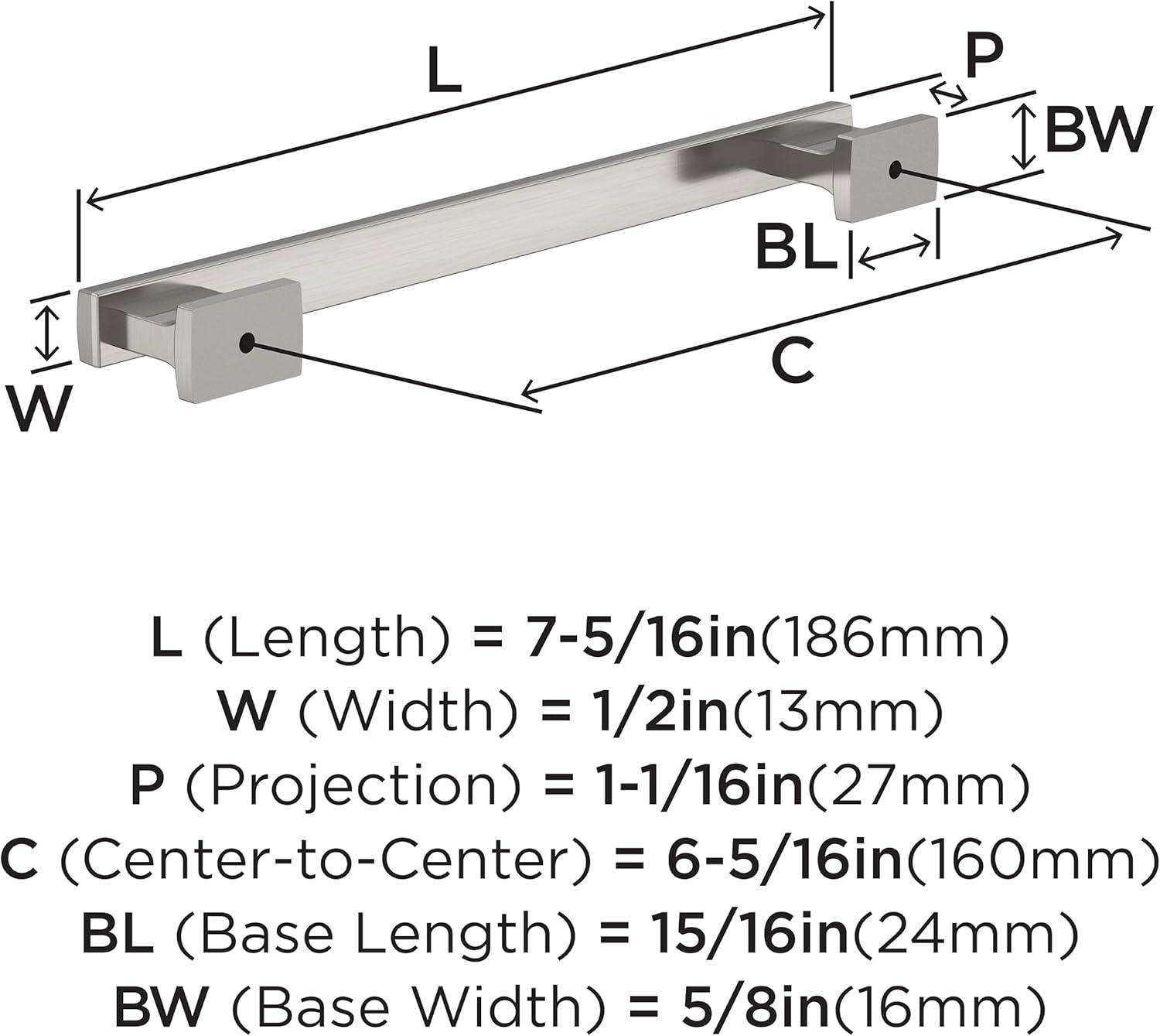 Bridgeport 6 5/16" Center Handle Pull Multipack