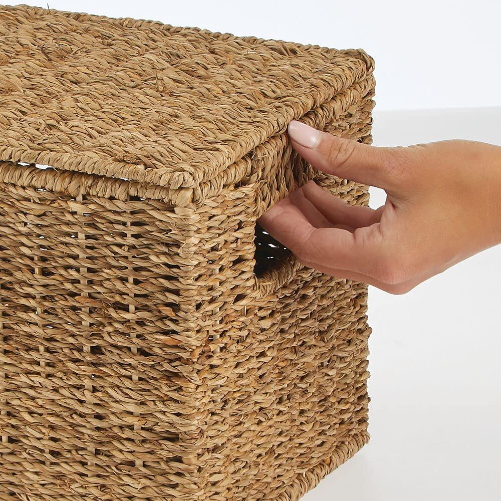 mDesign Home Seagrass Lid