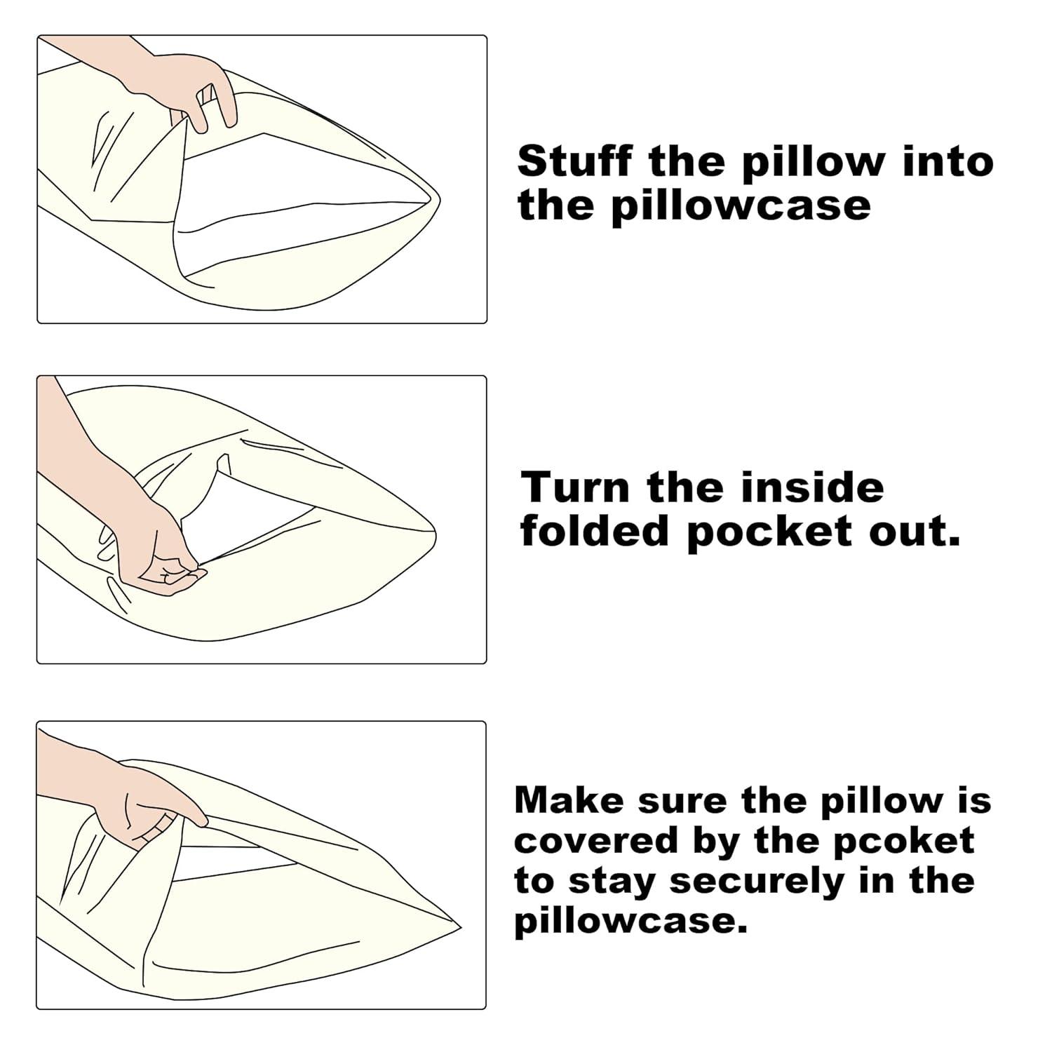 Bare Home Microfiber Pillowcase Set Envelope Closure