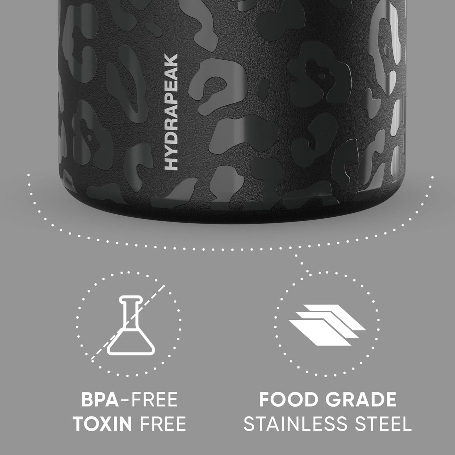 Hydrapeak 32 Oz Stainless Steel Vacuum Insulated Wide Mouth Leak-proof Thermos Food Jar For Hot And Cold, 10 Hours Hot 16 Hours Cold (Gray)