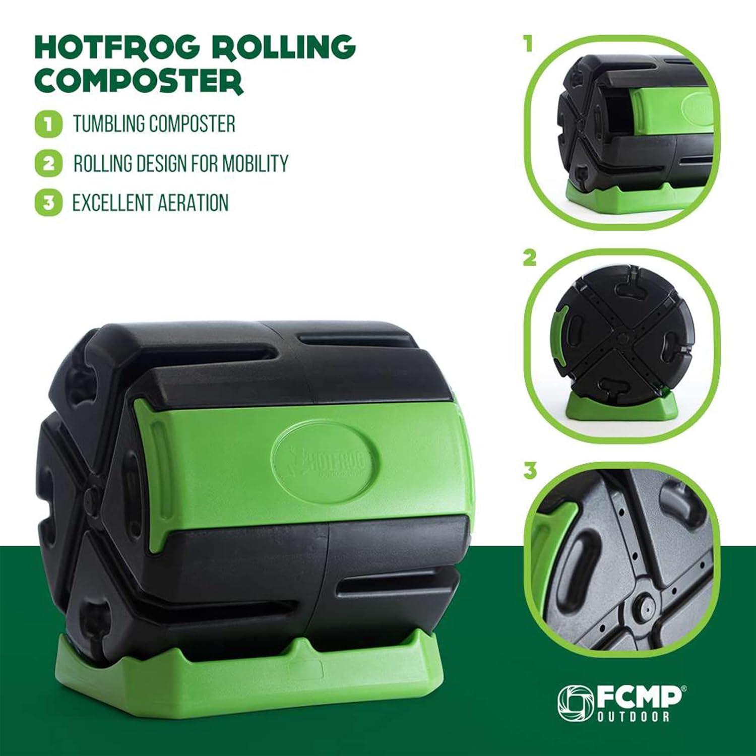 FCMP Outdoor FCMP Outdoor Chamber Quick Curing Rolling Compost Tumbler Bin