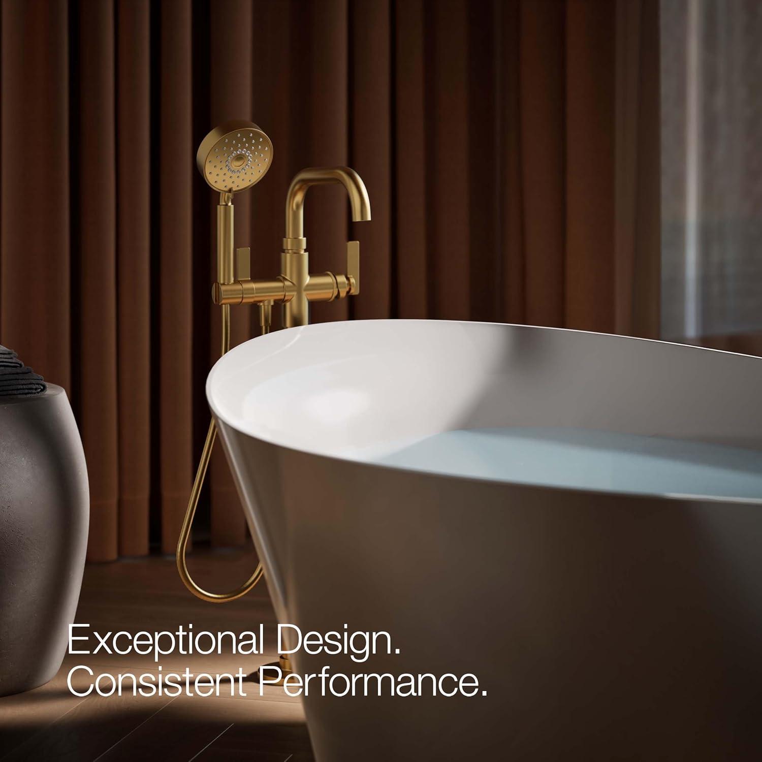 Castia by Studio McGee Floor-Mount Bath Filler Trim with Handshower