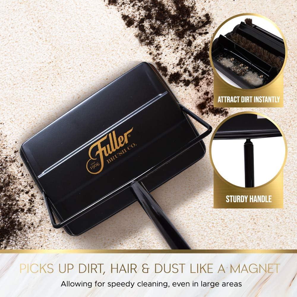 Silver Lightweight Portable Electrostatic Carpet and Floor Sweeper