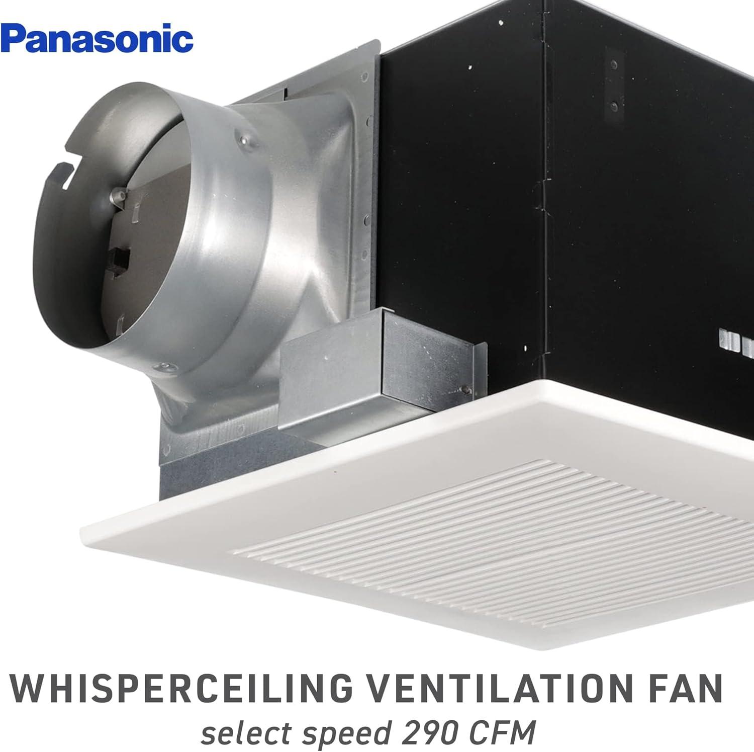Panasonic WhisperCeiling Bathroom Exhaust Fan, 290 CFM, FV-30VQ3