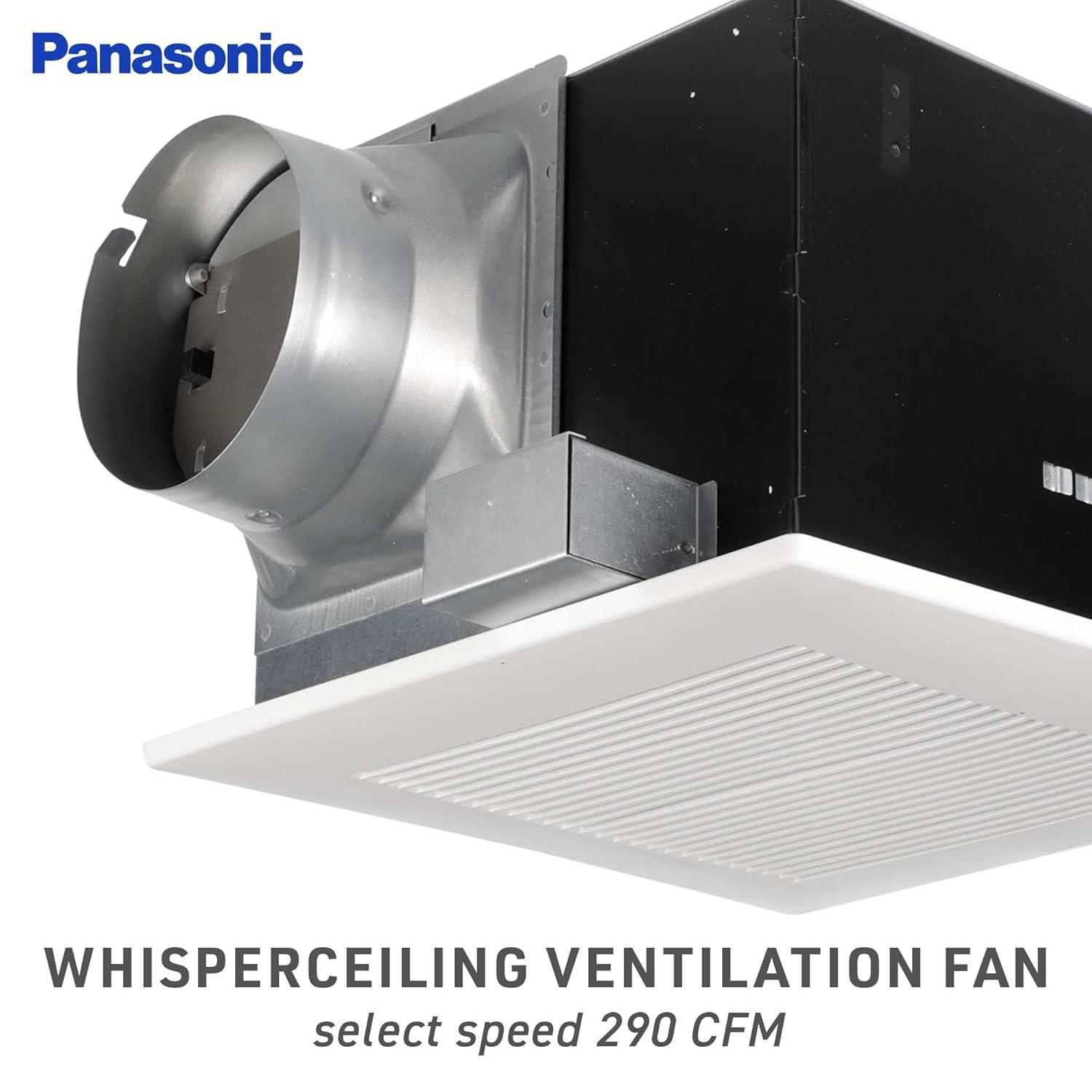 Panasonic WhisperCeiling Bathroom Exhaust Fan, 290 CFM, FV-30VQ3