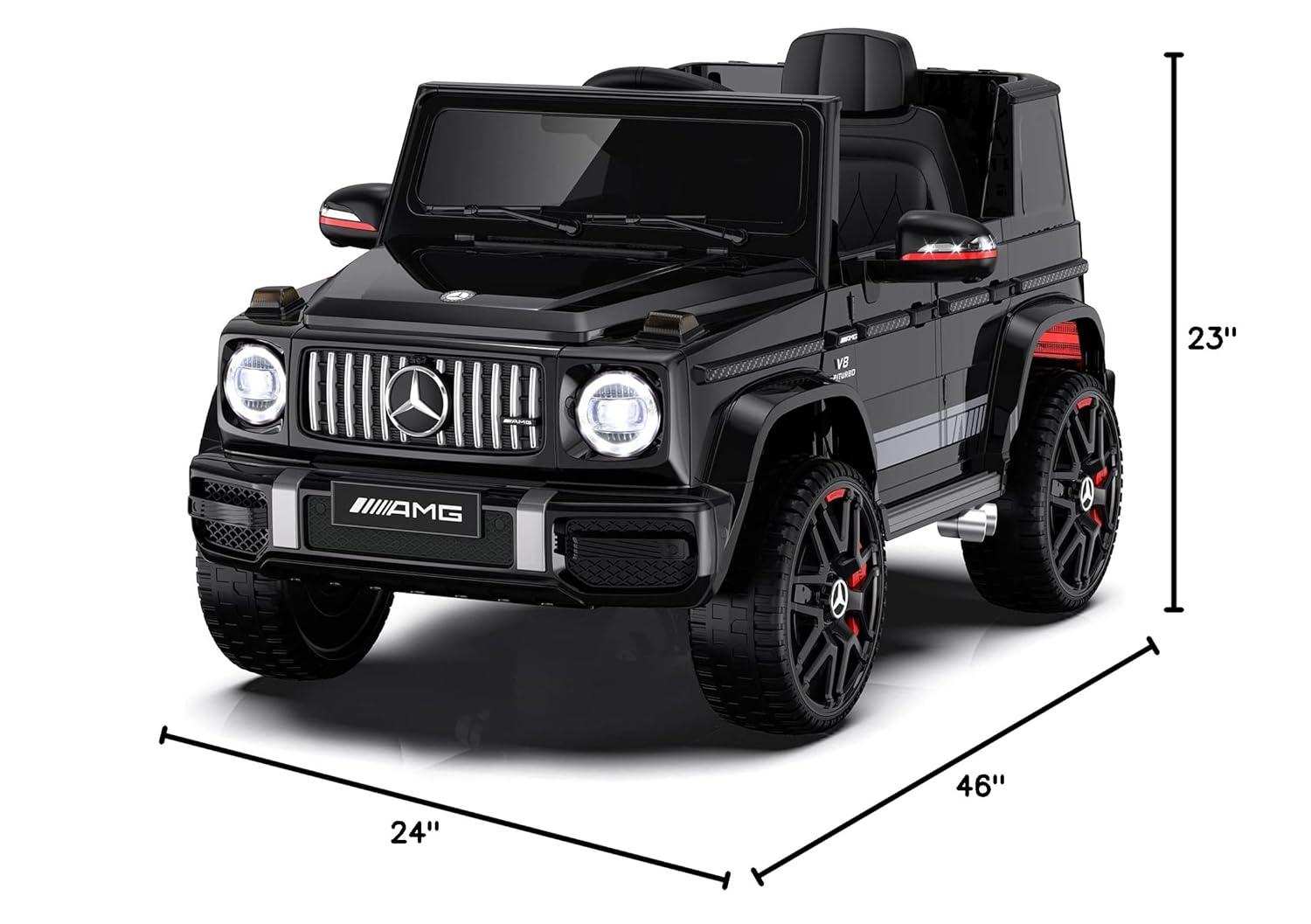 ANPABO ANPABO 24V 4WD Licensed Mercedes-Benz G63 Ride On Kids Car, Remote Control with Low Battery Voice Prompt