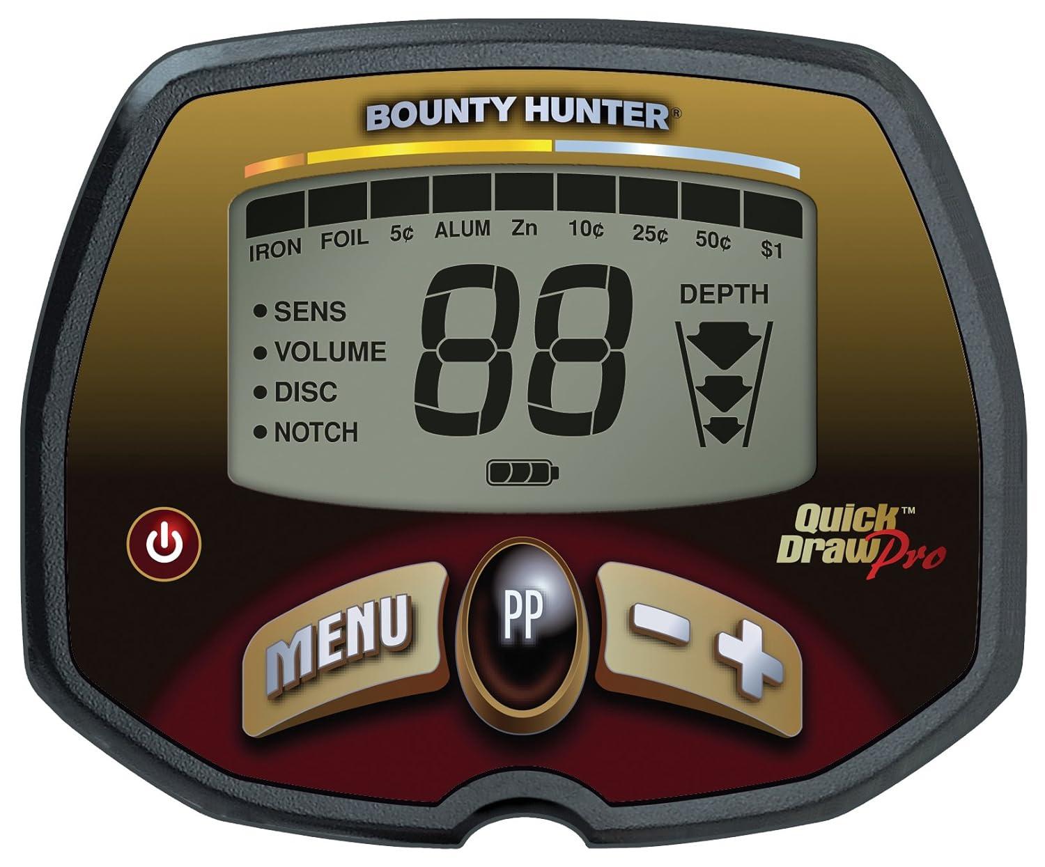 Adjustable Black Battery-Powered Metal Detector with 10-Inch Coil