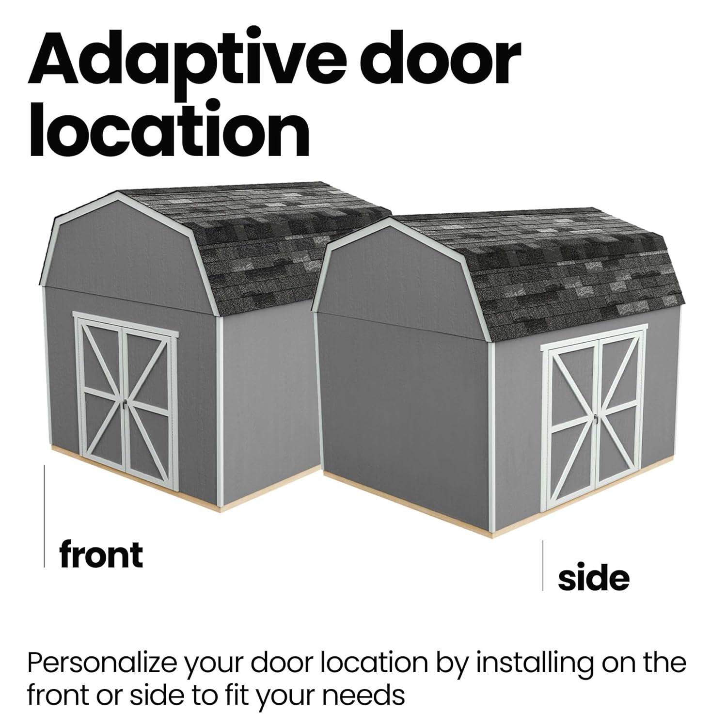 Handy Home Braymore 10 ft. W x 14 ft. D Wood Storage Shed With Floor