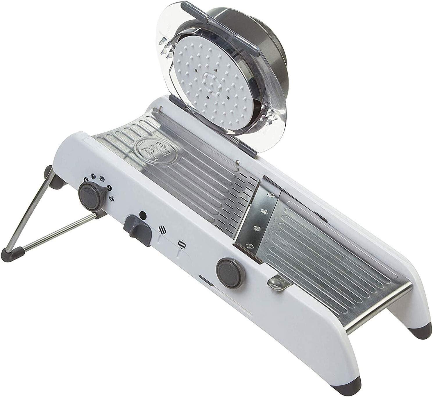 White Stainless Steel Professional Mandoline and Waffle Slicer