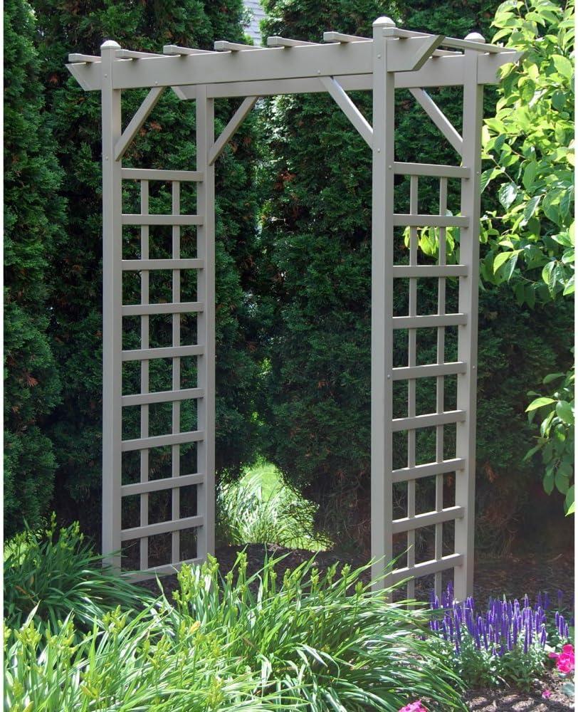 Dura-Trel Providence 28'' W x 64'' D Polyvinyl Chloride (PVC) Arbor in White