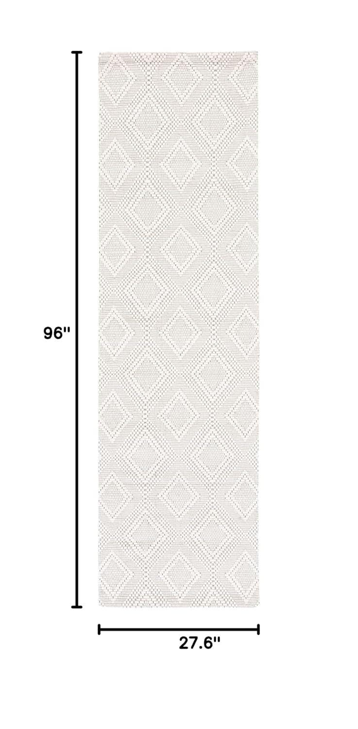 Marbella MRB306 Hand Woven Runner Rug - Ivory - 2'3"x8' - Safavieh.