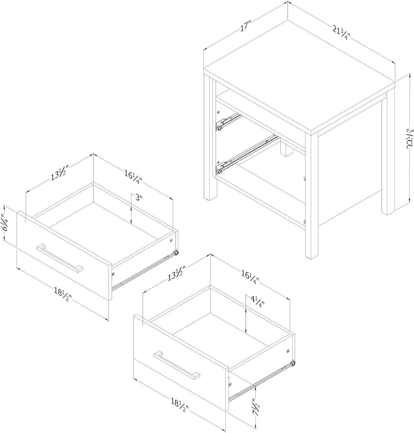 Gravity 2 - Drawer Nightstand