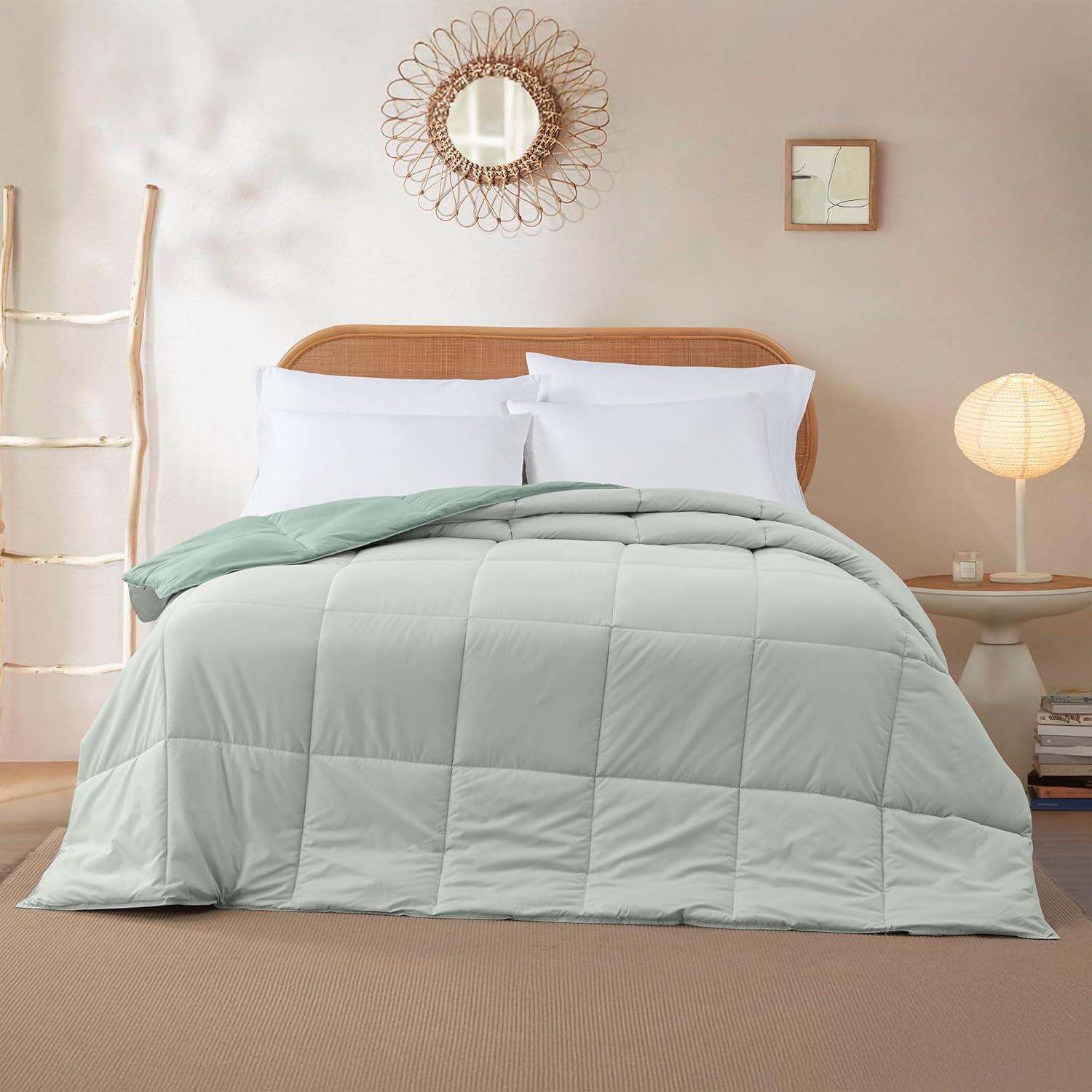 Modern Threads Modern Threads Sanctuary by PCT Down Alternative Microfiber Quilted Reversible Comforter & Duvet Insert - Soft, Comfortable Alternative to Goose Down - Bedding for All Seasons