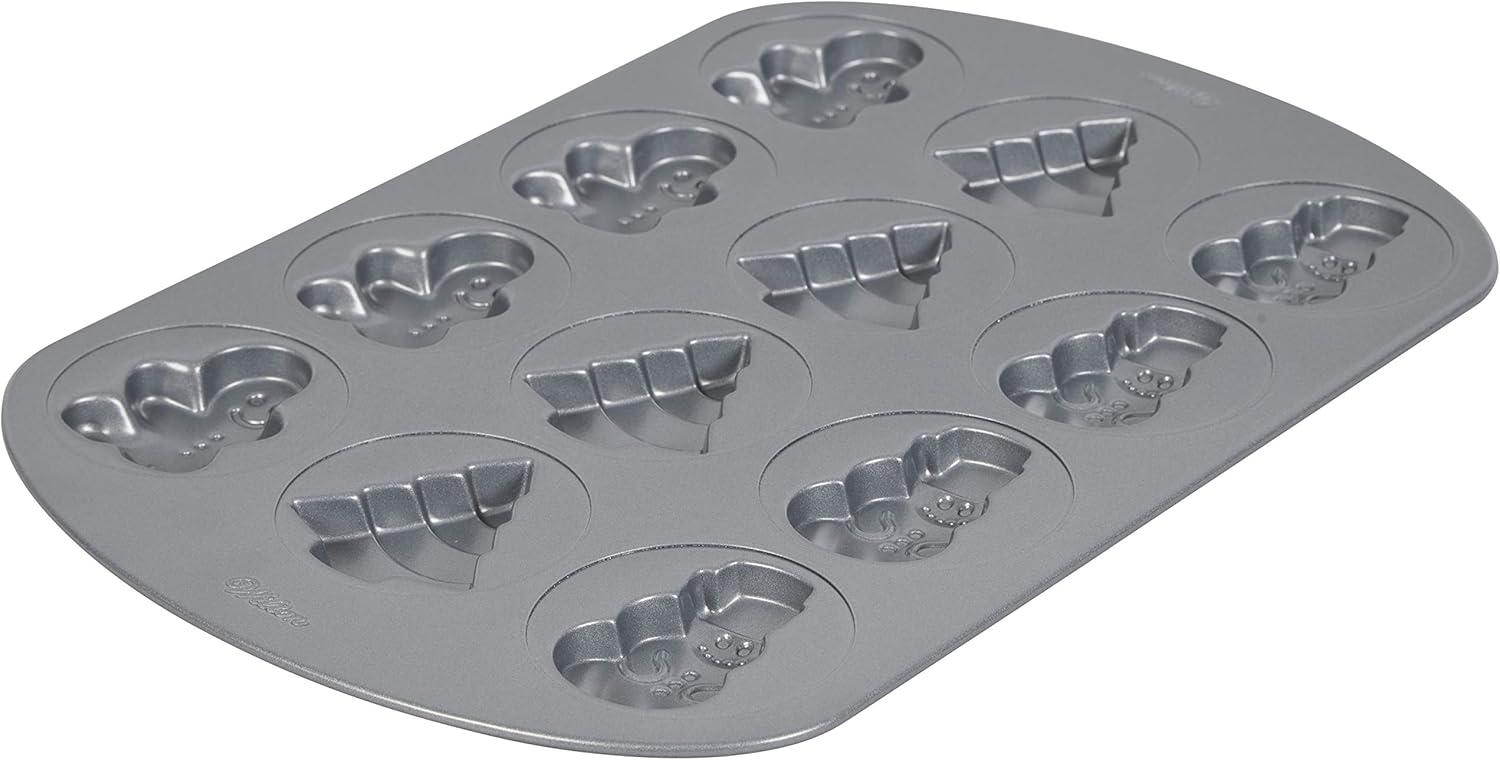 Non-Stick Holiday Shapes Cookie Sheet Pan, 12-Cavity