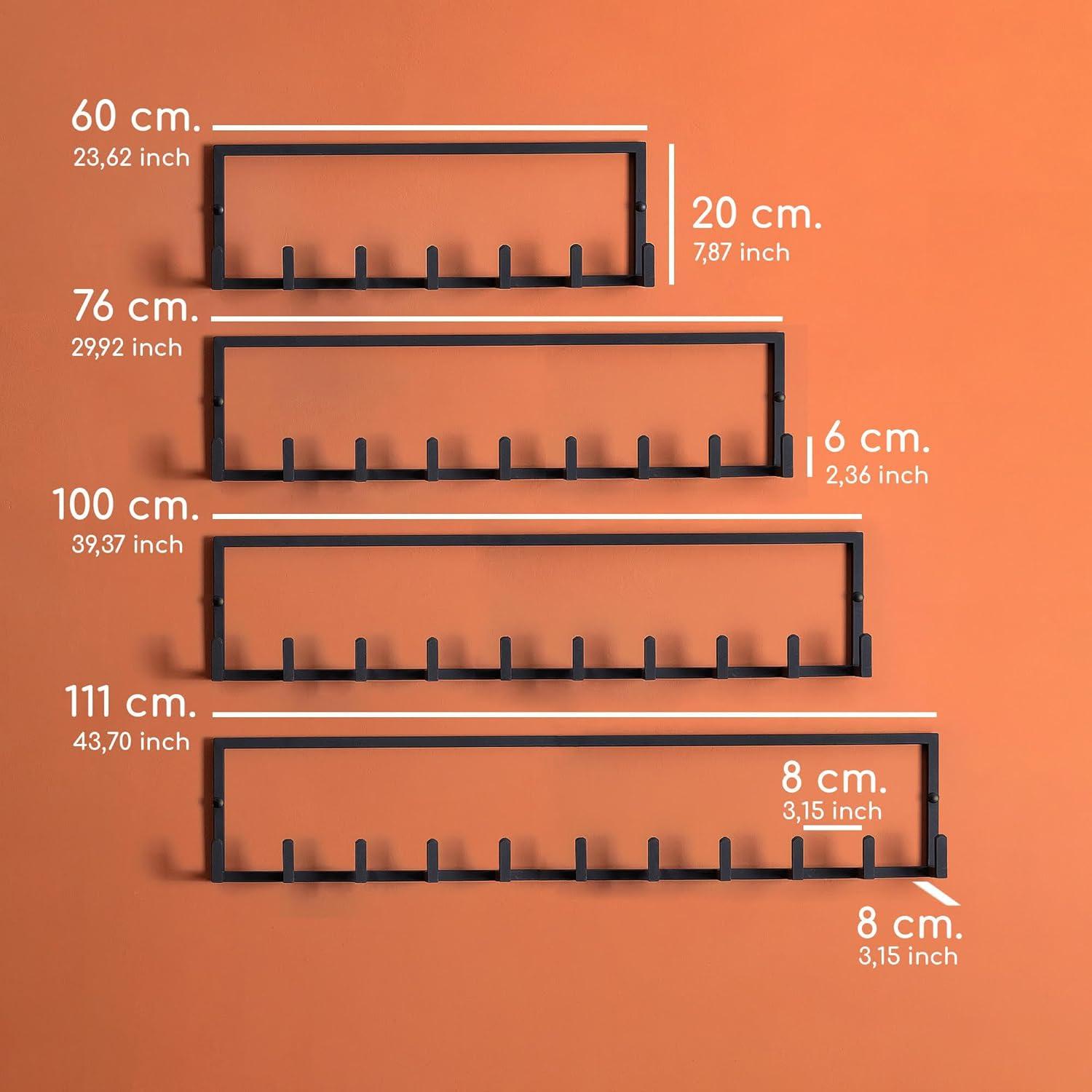 Metal Coat Rack Wall Mounted – Multi-Hook Hanging Rack for Coats, Bags & Hats – Easy Install, Rust-Resistant, Indoor & Outdoor Use (10 Hook)