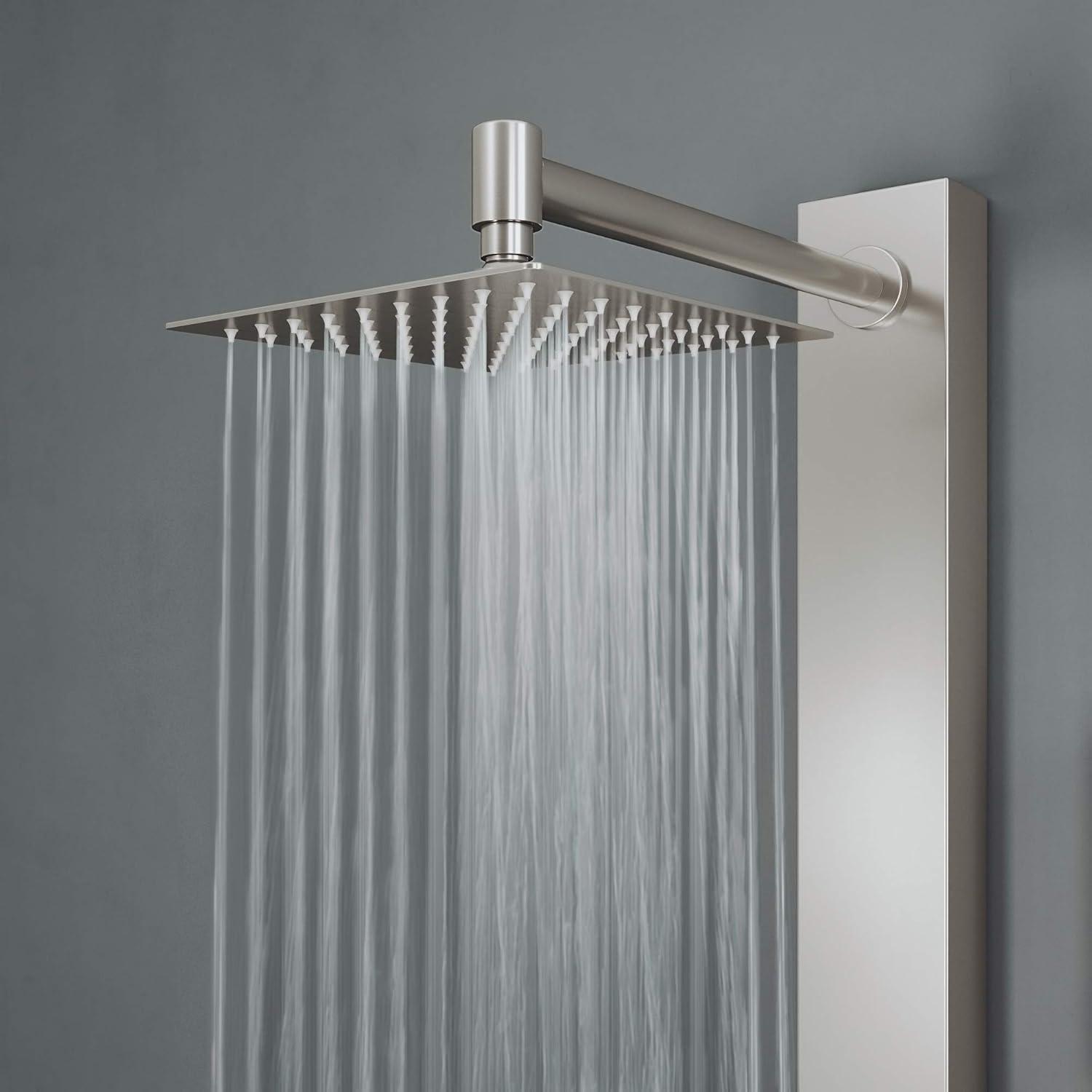 Orchid 39" H X 4" W 2-Jet Shower System with Hand Wand - Requires existing shower head connection