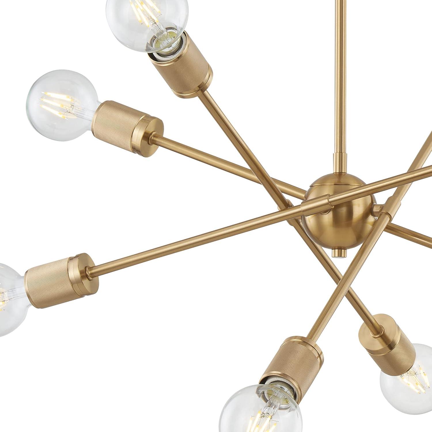Elk Home Module 8 - Light Chandelier in  Burnished Brass