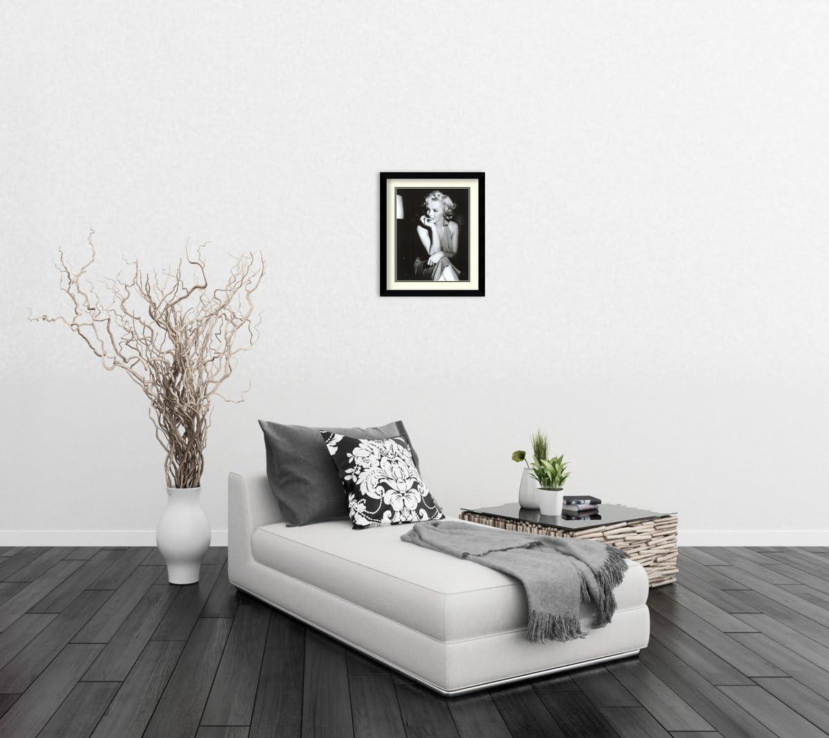 Marilyn Monroe Black and White Framed Wall Art, 30 x 35"