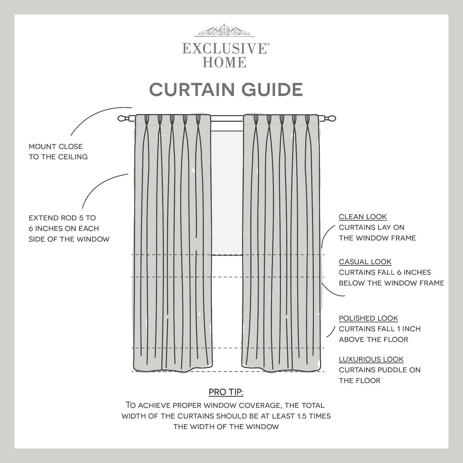 Amalgamated Textiles Loha Synthetic Solid Color Semi-Sheer Pinch Pleat Curtain Panels
