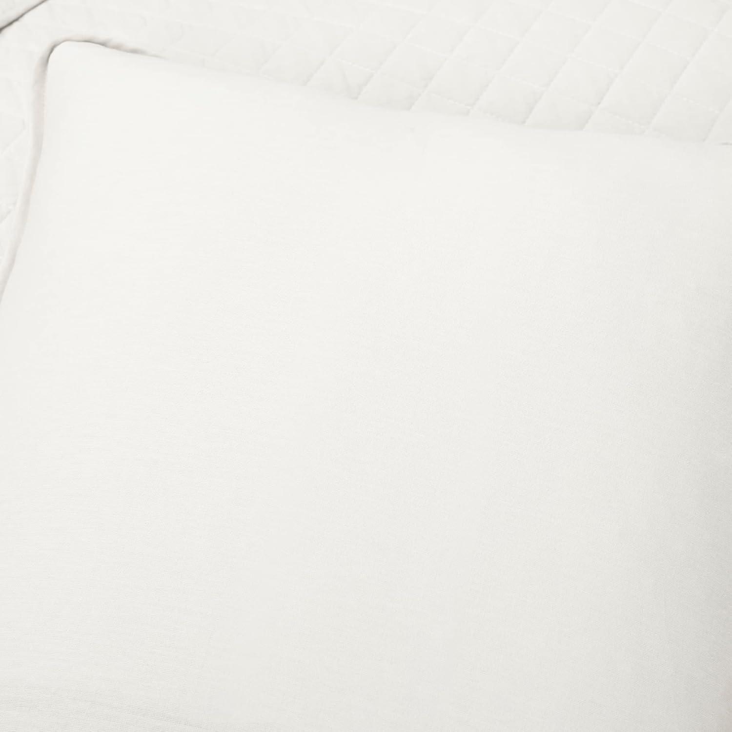 Lush Decor Ava Diamond Oversized Cotton Quilt White 3Pc Set Cal King