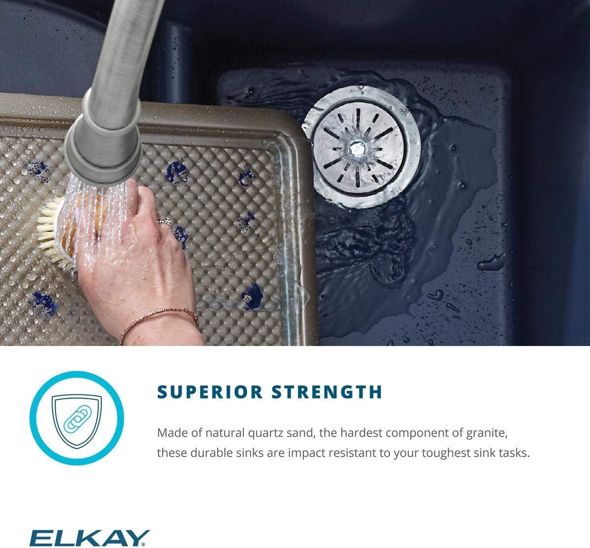 Quartz Luxe 33" L x 19" W Double Basin Undermount Kitchen Sink