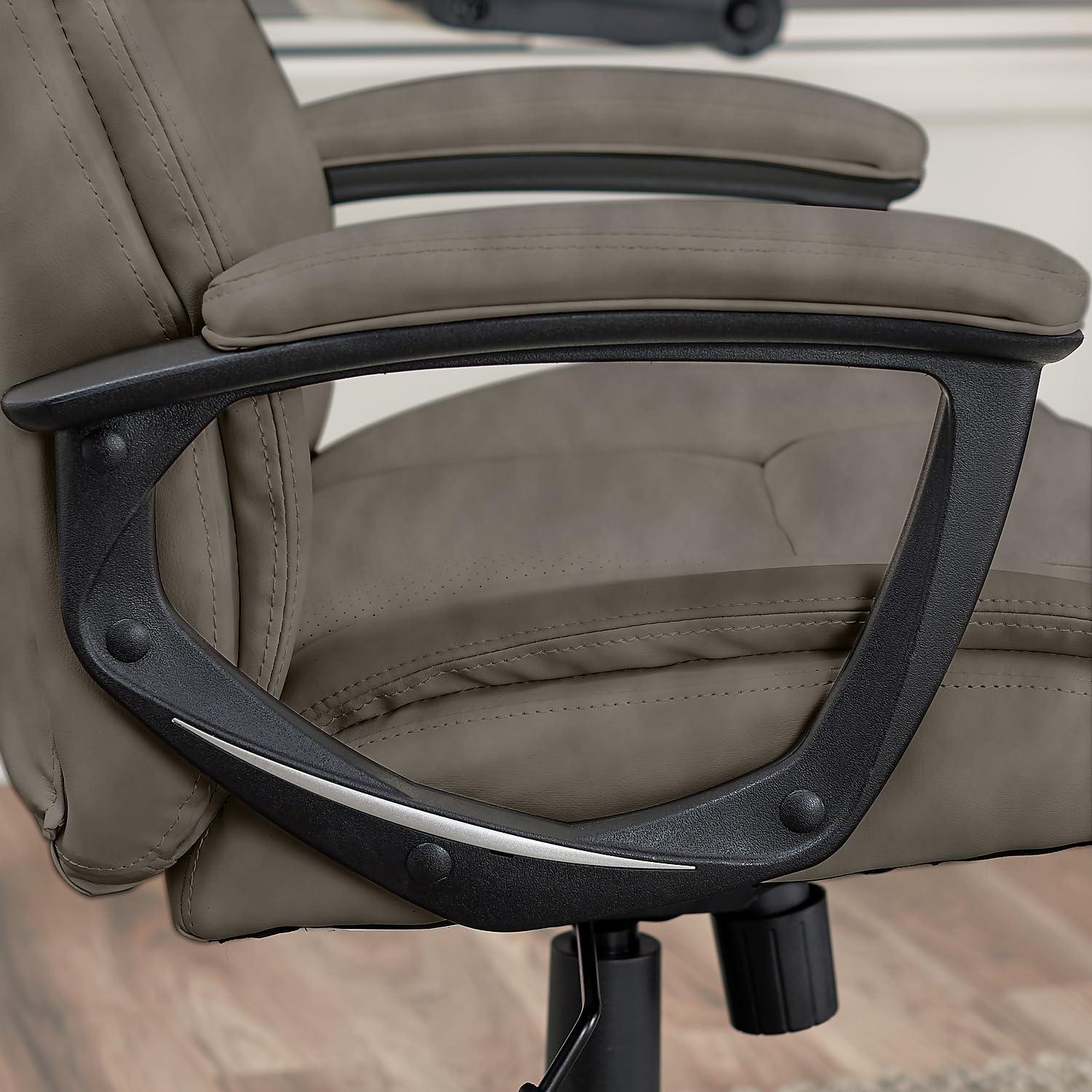 Serta Connor Office Chair Gray Bonded Leather