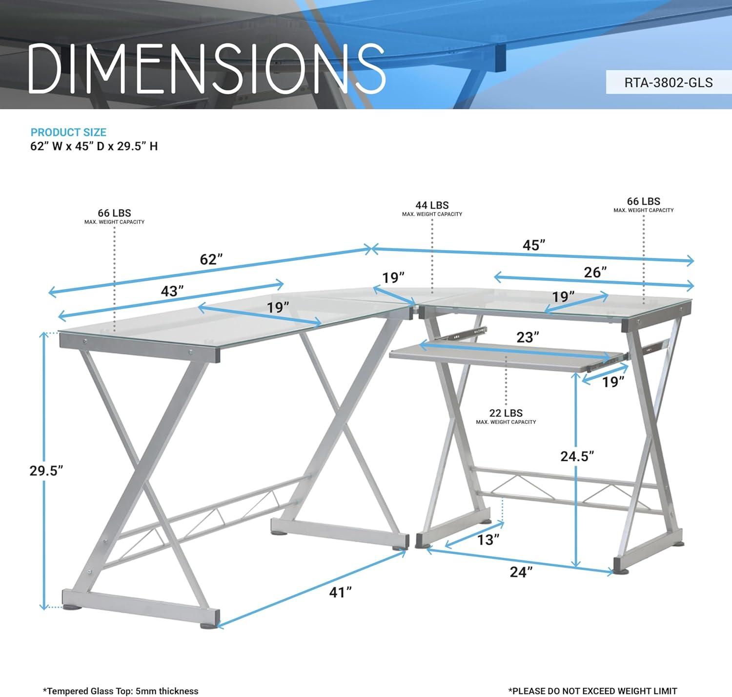 61.75'' Desk