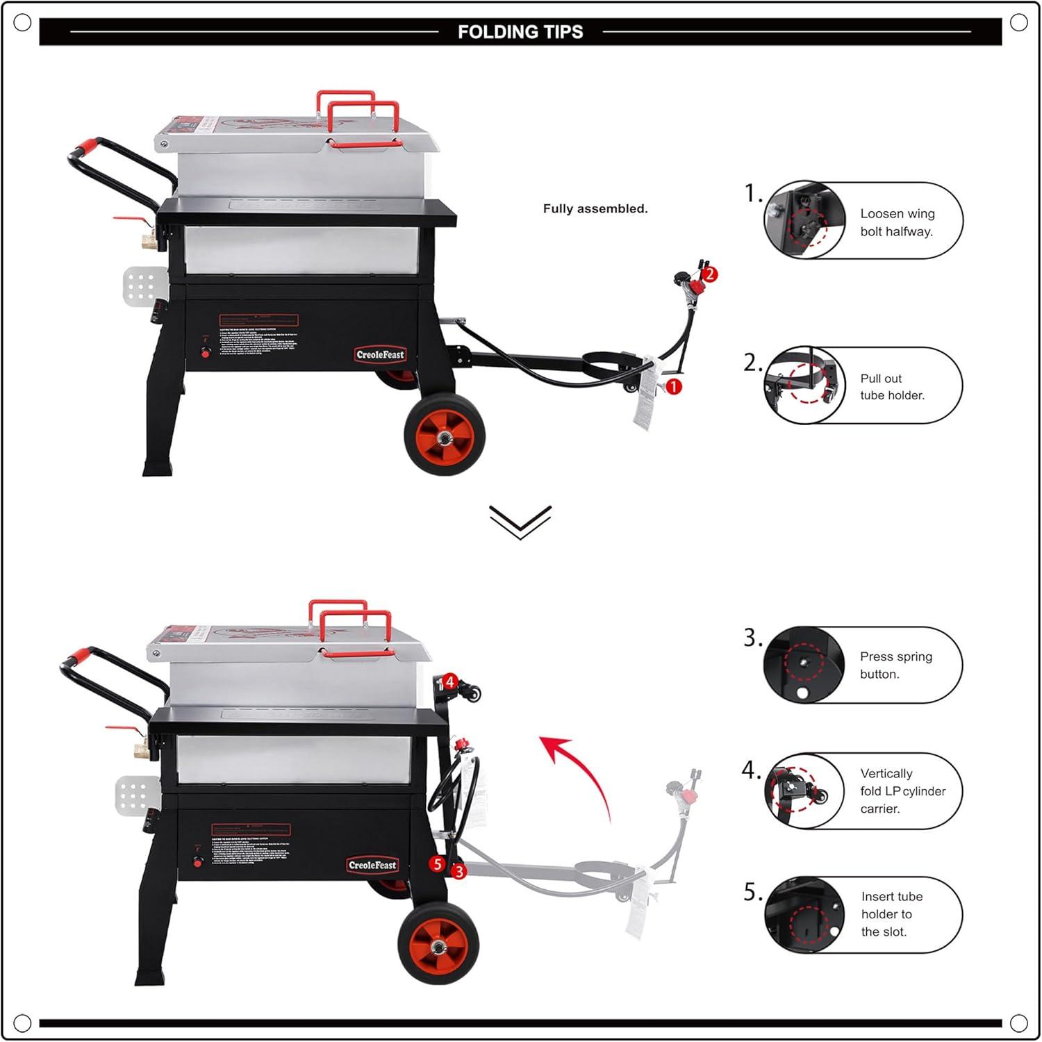 Creole Feast Single Burner High Pressure Propane Outdoor Stove