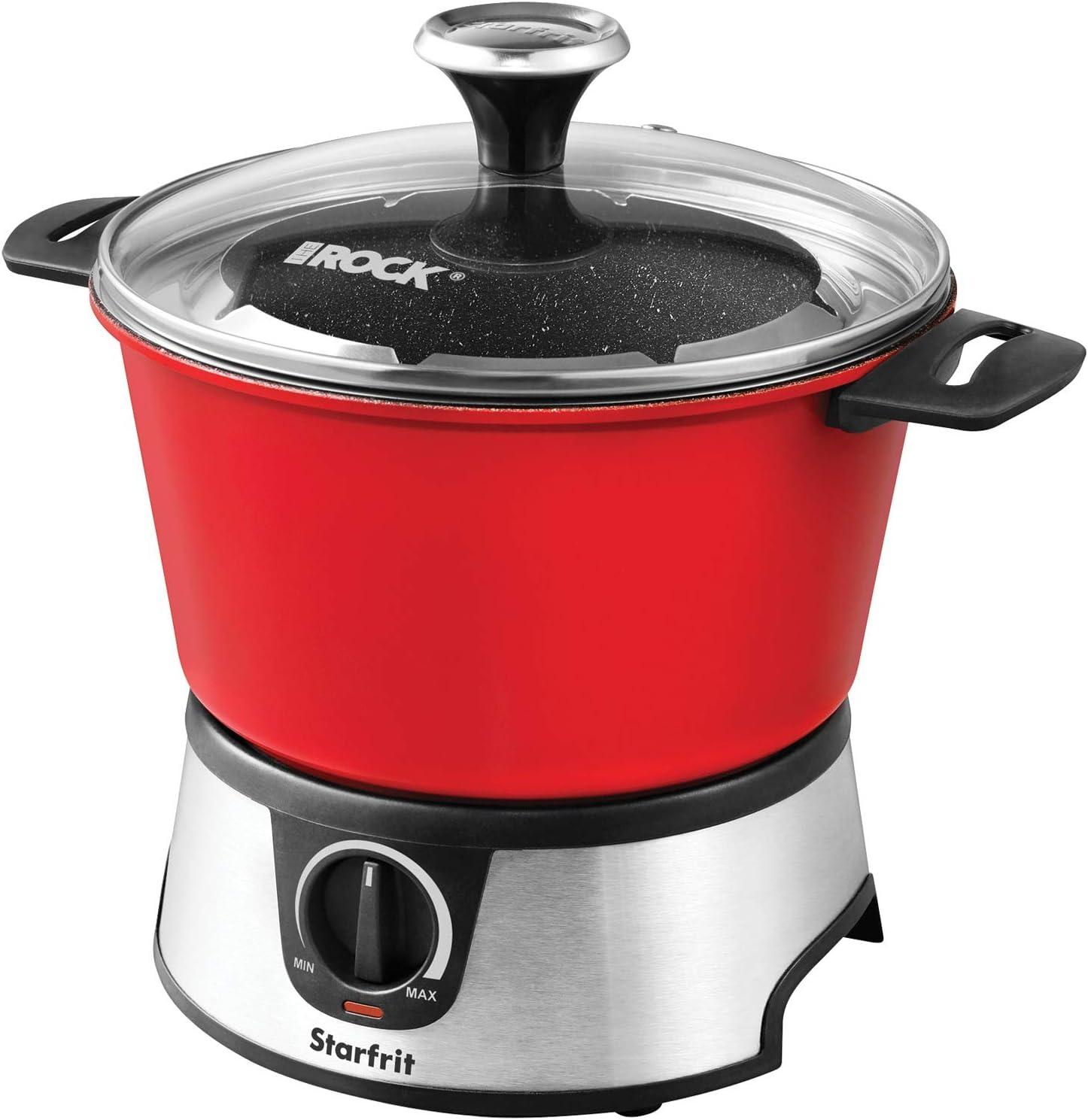 Starfrit The Rock Electric Fondue Set, Red