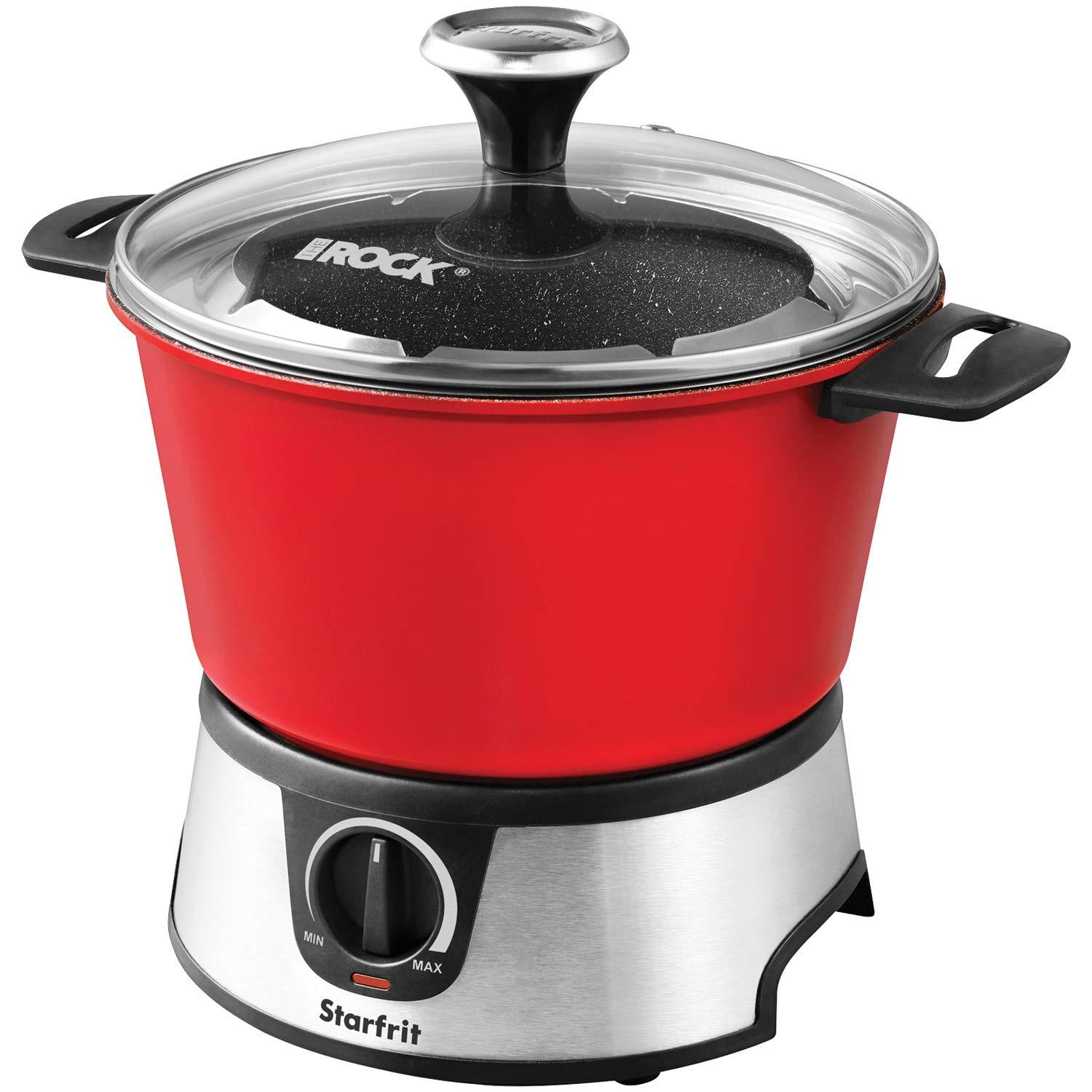 Starfrit The Rock Electric Fondue Set, Red