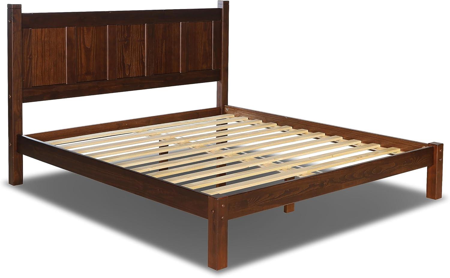 Shaker Solid Wood Panel Bed