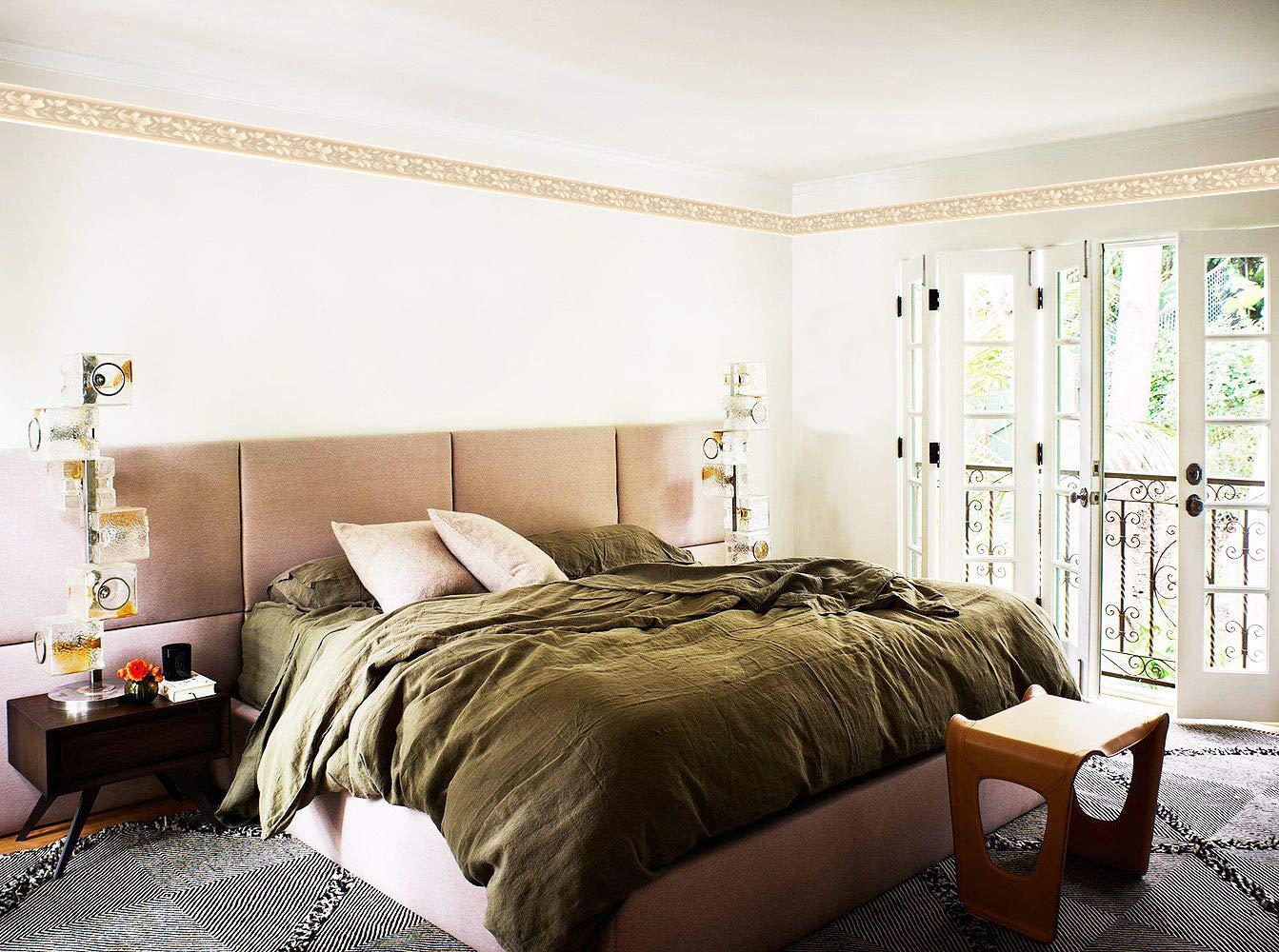 879718 Tone on Tone Floral Wallpaper Border 737-8142-4201