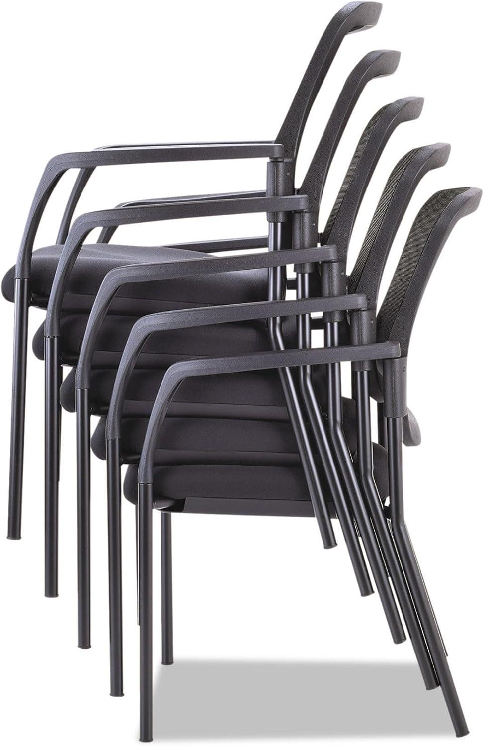 Alera® Stackable Mesh Seat Waiting Room Chair with Metal Frame