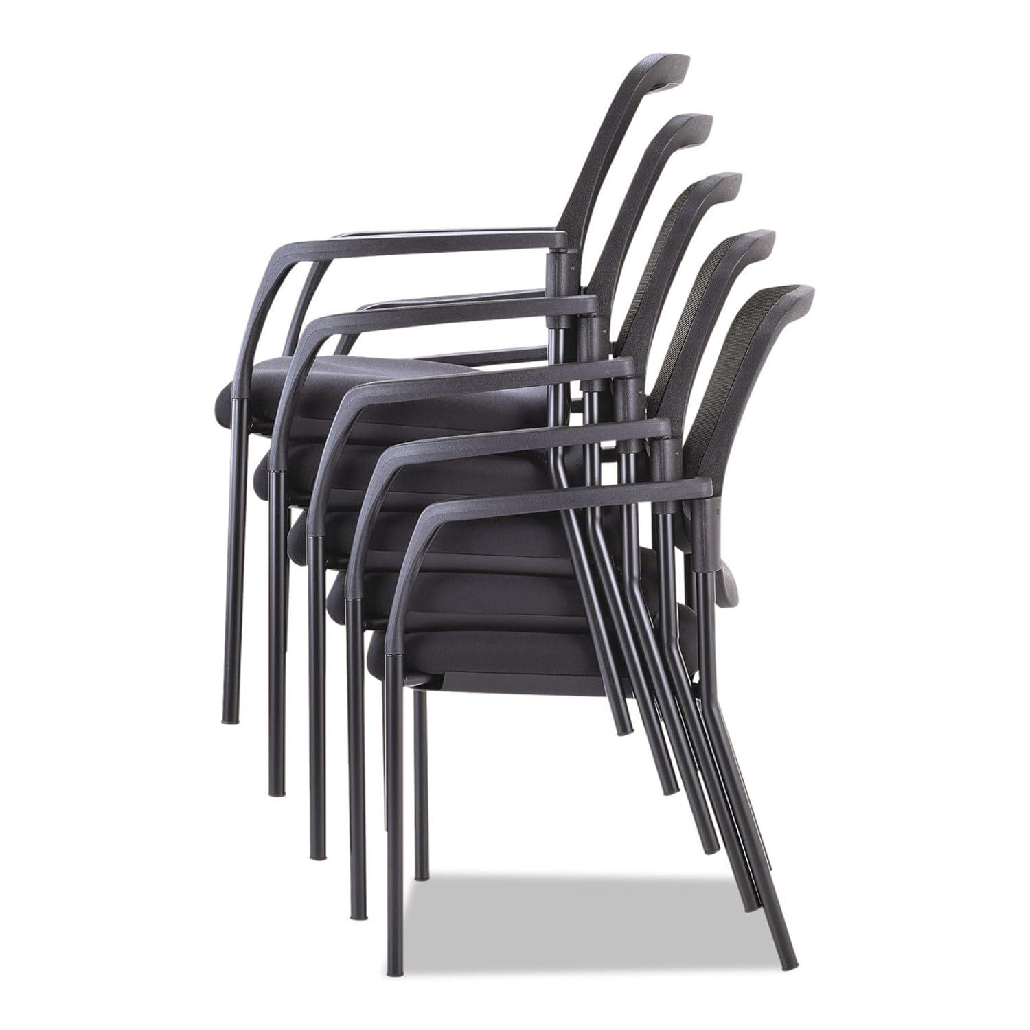 Alera® Stackable Mesh Seat Waiting Room Chair with Metal Frame
