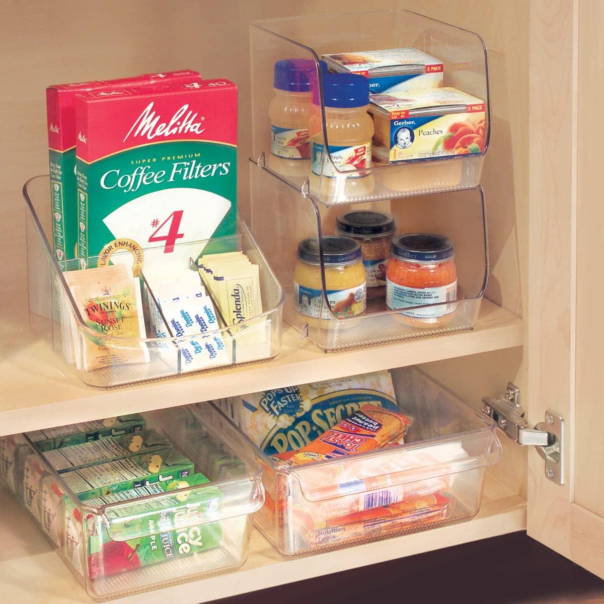 Clear Plastic 4-Compartment Coffee Station Organizer