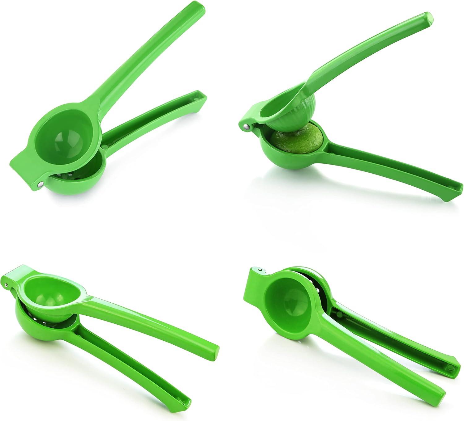 Green Cast Aluminum Handheld Lime Squeezer