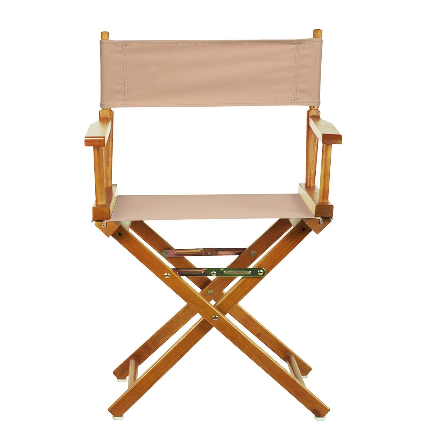 "18" Director's Chair Honey Oak Frame-Tan Canvas"