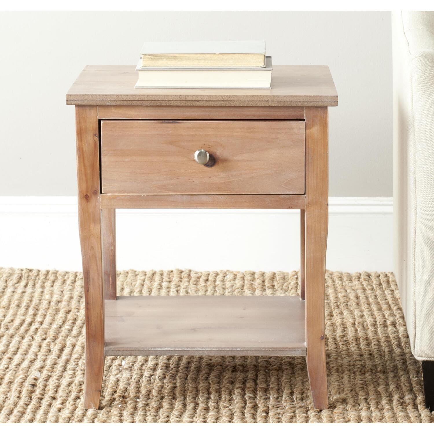 Coby Nightstand With Storage Drawer - AMH6616 - Dark Teal - Safavieh Couture