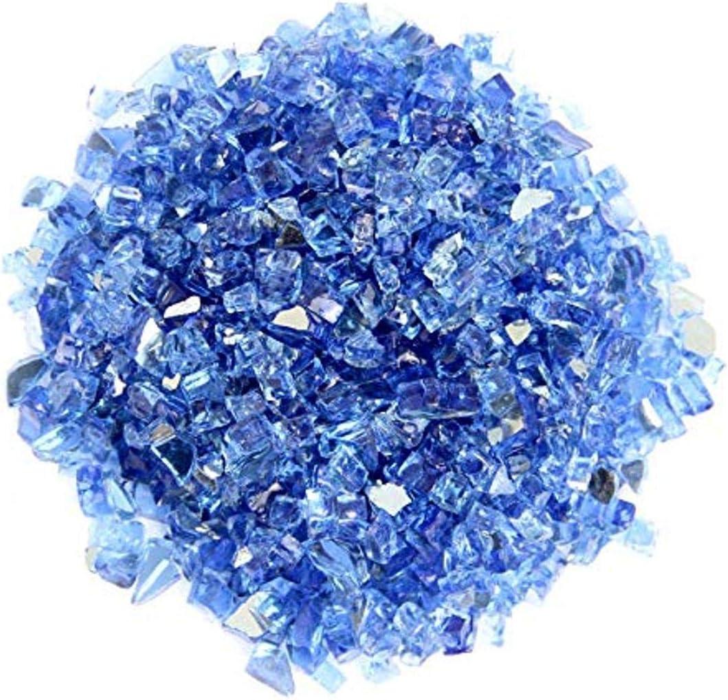 Cobalt Blue Reflective Fire Glass, 20 lbs