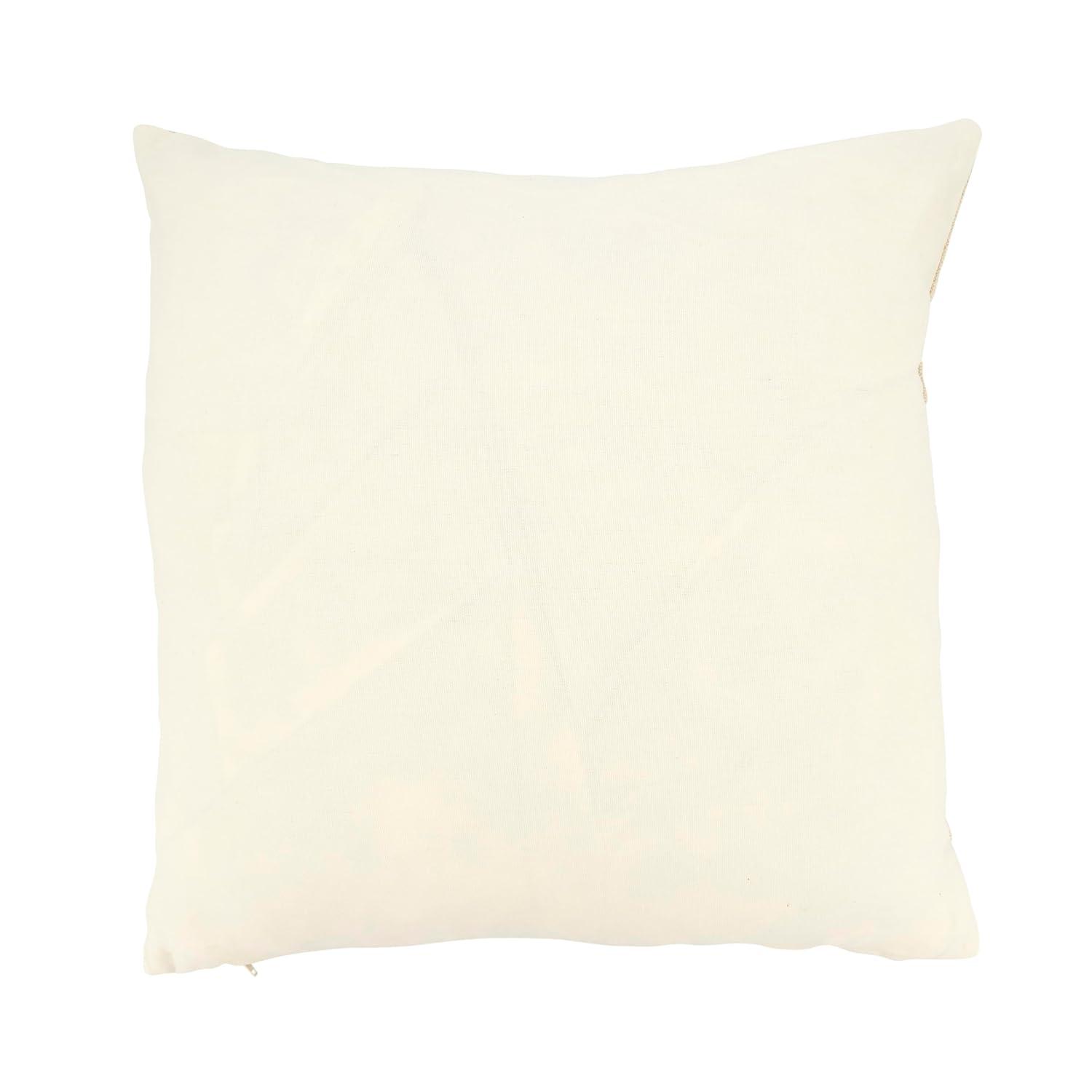 Saro Naviguer Collection Appliqued Cotton Throw Pillow