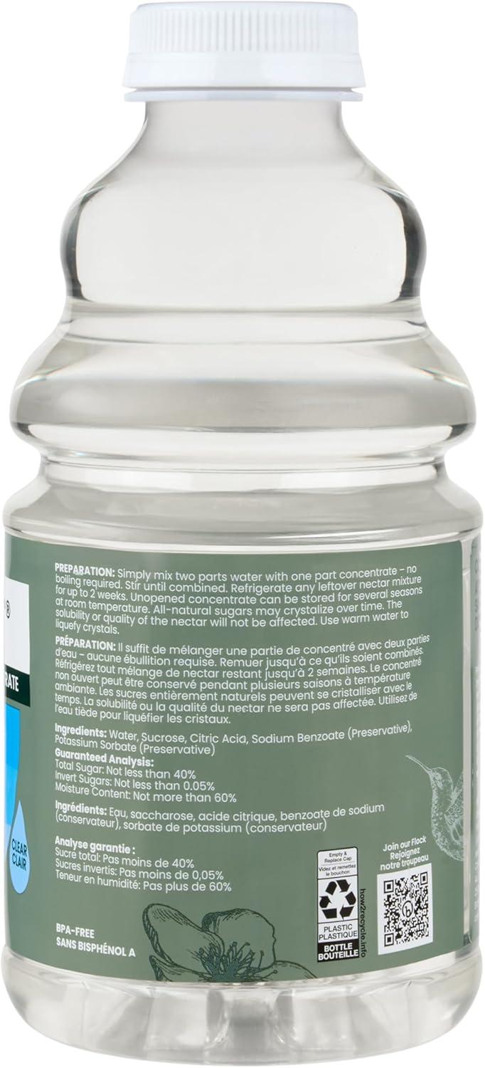 Perky-Pet Hummingbird Nectar Concentrate for Hummingbird Feeder - 32 oz - Makes 96 FL OZ of Food Nectar - 238CL