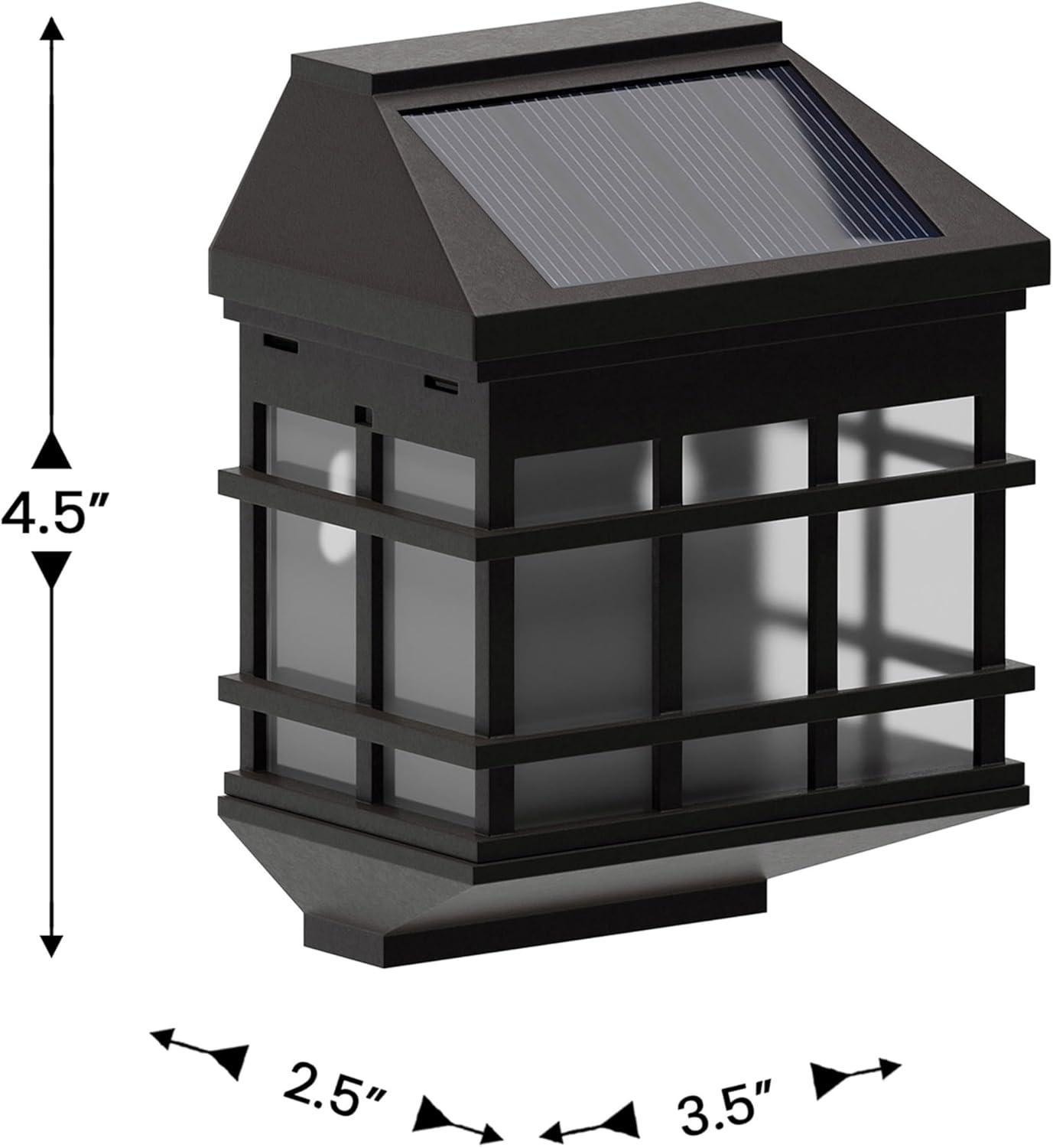 Rutland Decorative Wall Mount Solar Powered Lighting for Decks and Fencing