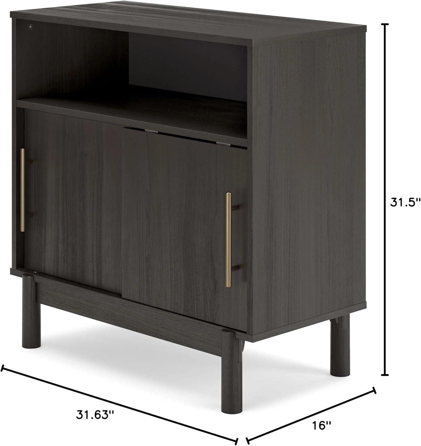 Signature Design by Ashley Contemporary Brymont Accent Cabinet  Dark Gray