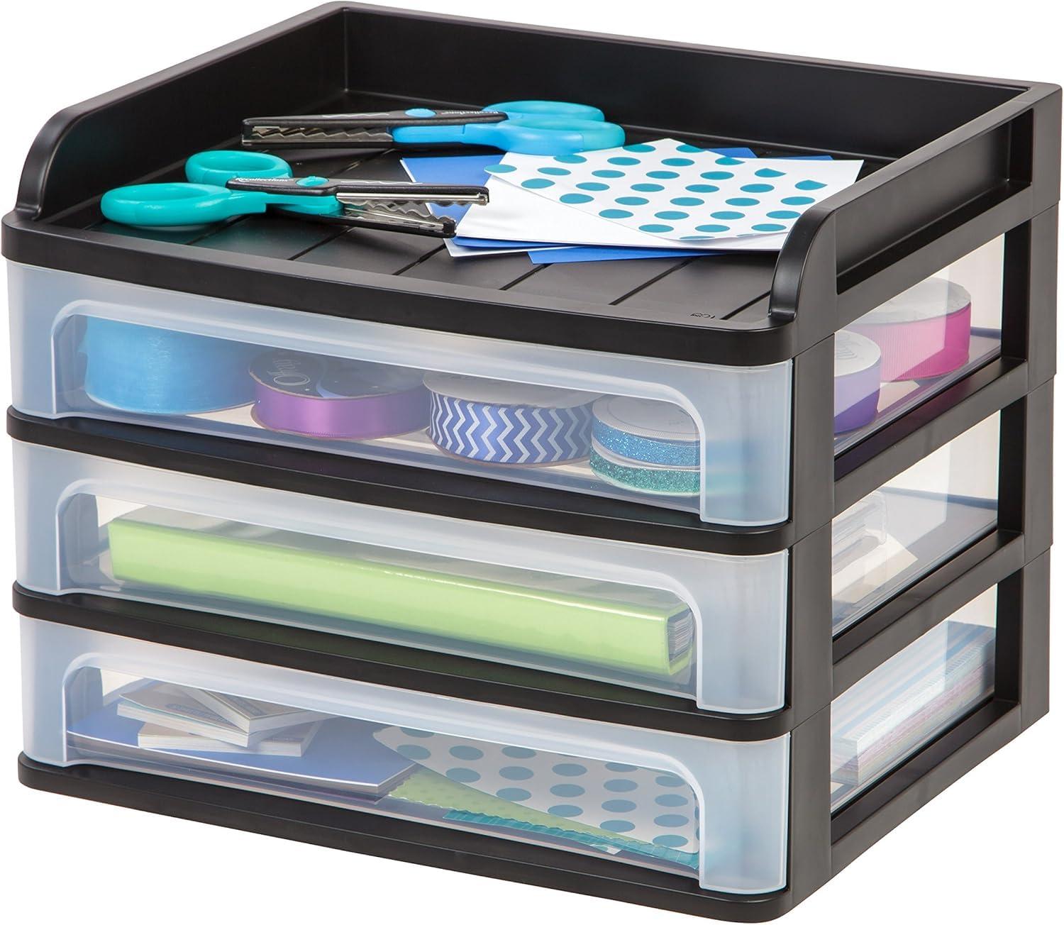 IRIS USA, Inc. Plastic Stackable Desk Organizer